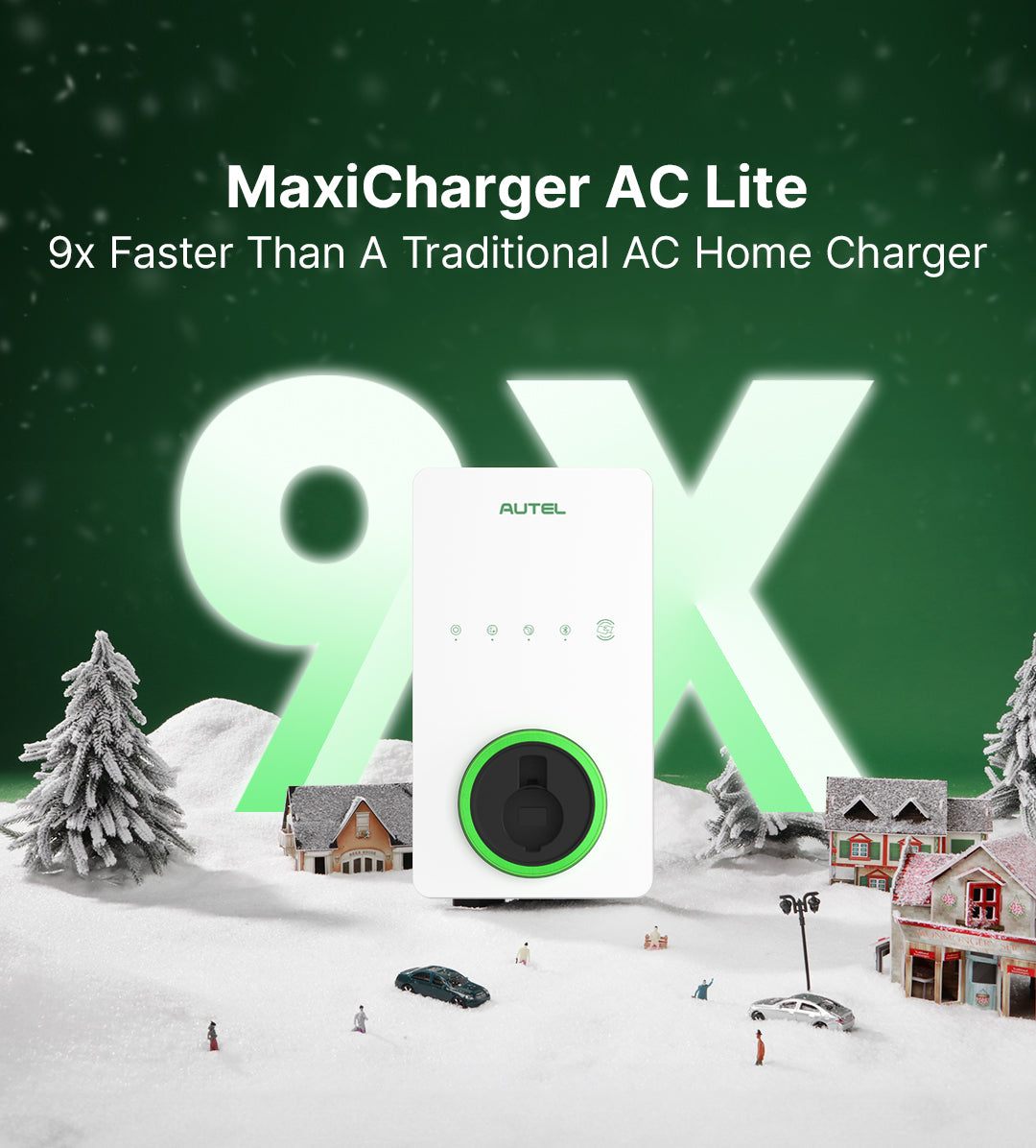 AC Lite Home 50A 12kW EV Charger – Christmas Limited Edition