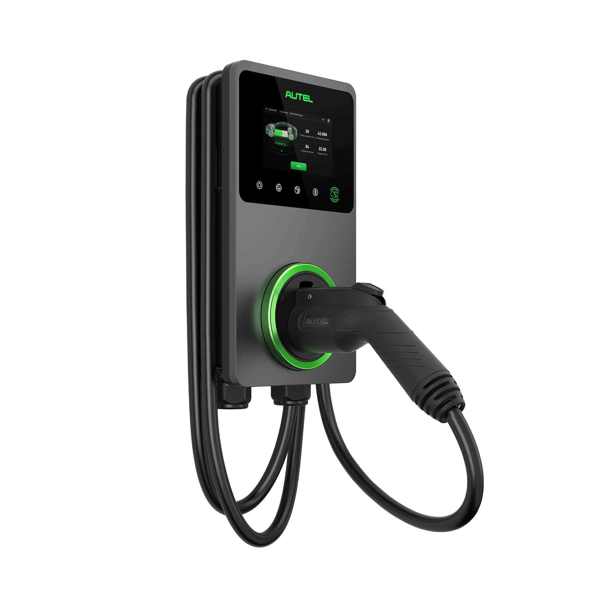 AC Elite Business 50A 12kW EV Charger with Touch Screen